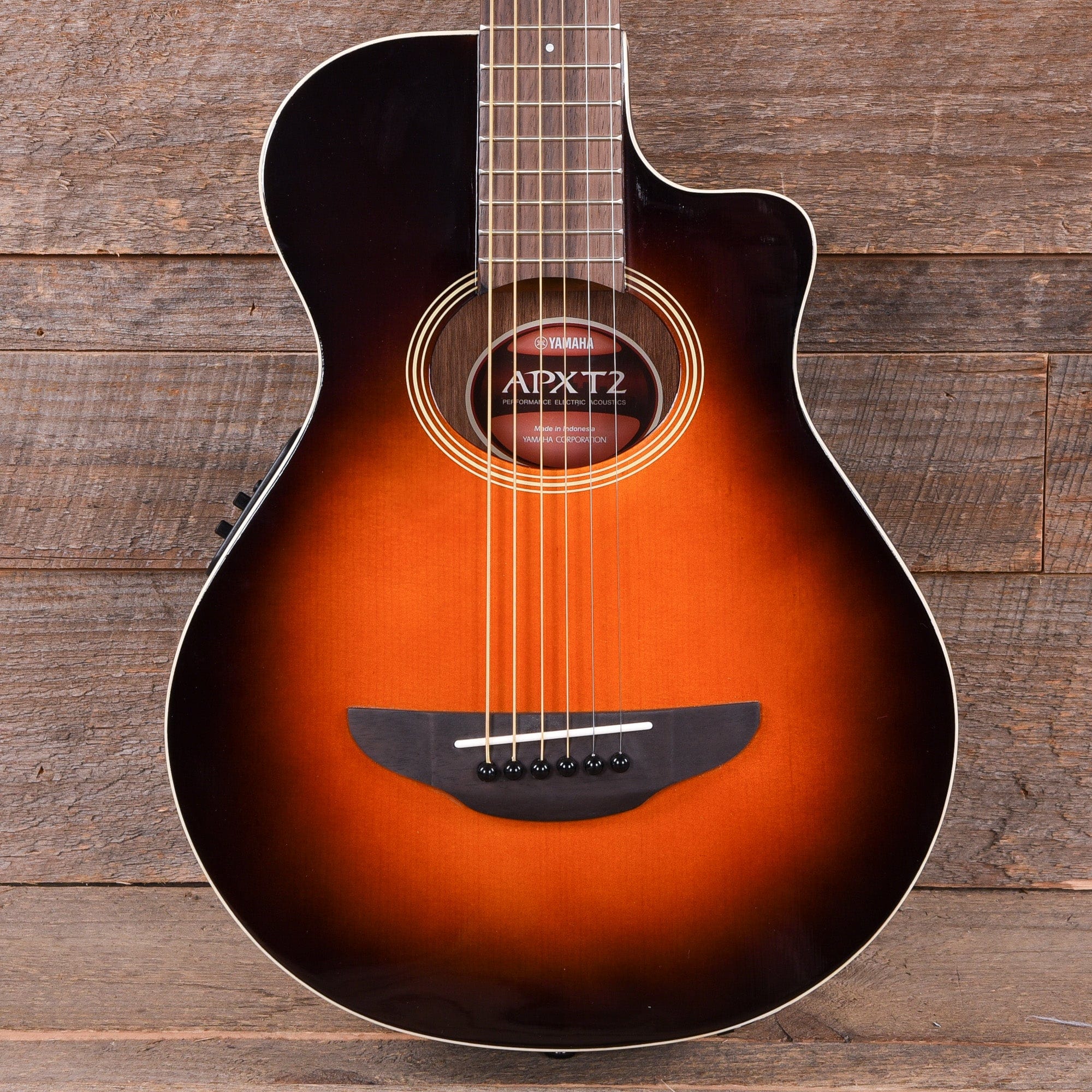Yamaha APXT2 3/4-Size Thinline Spruce/Meranti Old Violin Sunburst w/Pickup Acoustic Guitars / Built-in Electronics