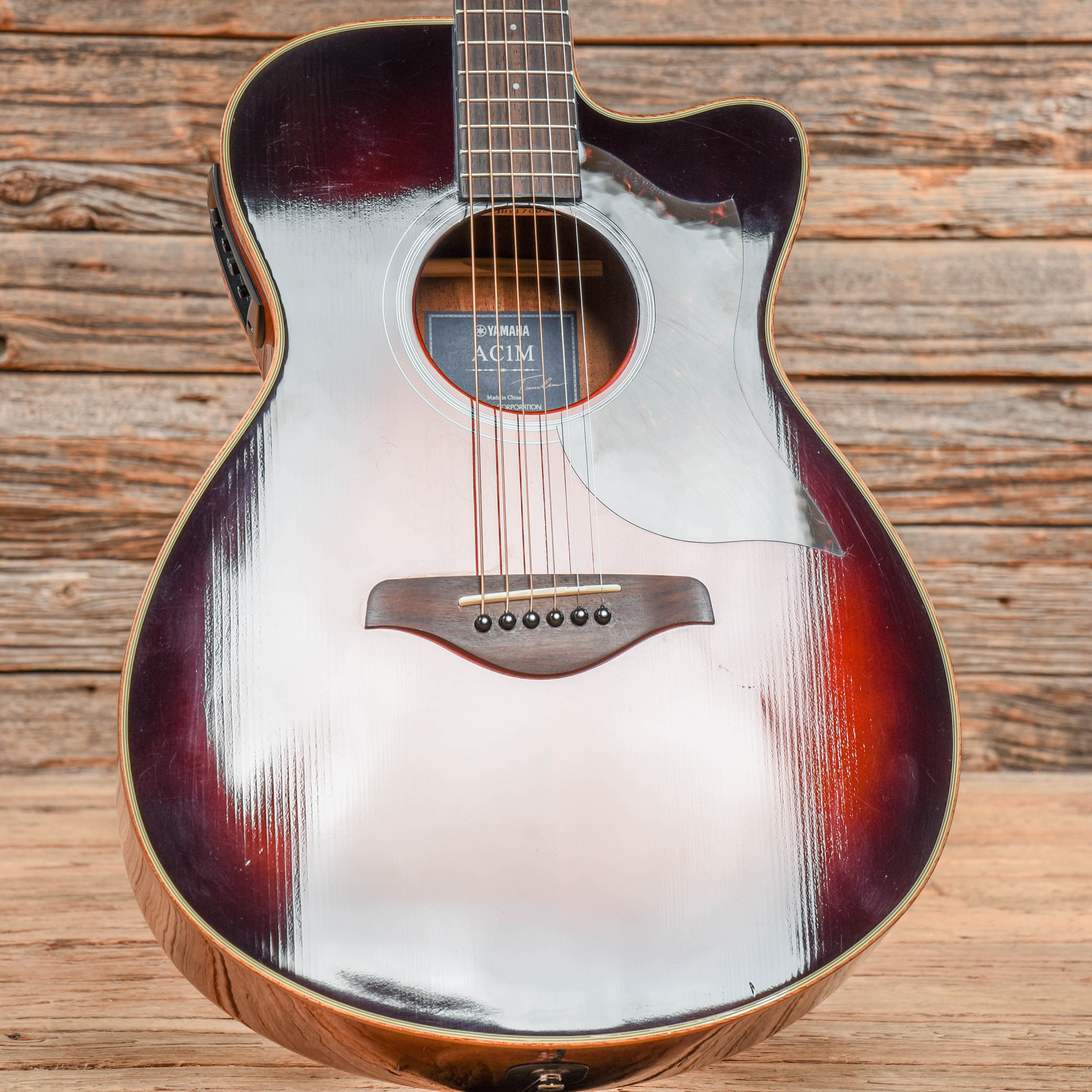 Yamaha AC1M-TBS Concert Cutaway Sunburst Acoustic Guitars / Concert