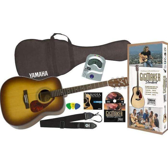 Yamaha GigMaker Standard Acoustic Package w/F325 Guitar Tobacco Sunburst Acoustic Guitars / Dreadnought