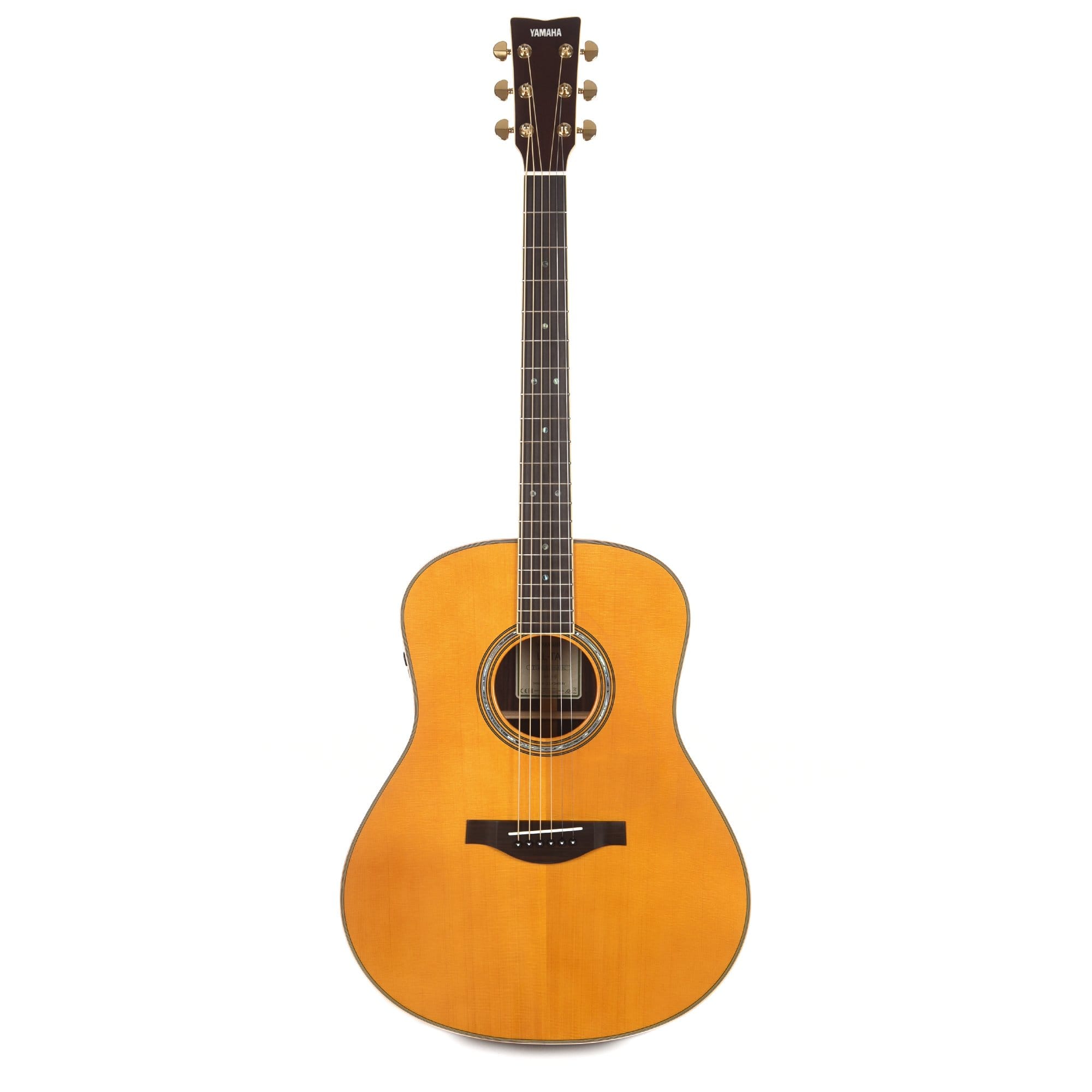 Yamaha TransAcoustic Dreadnought Engelmann Spruce/Rosewood Vintage Natural Acoustic Guitars / Dreadnought