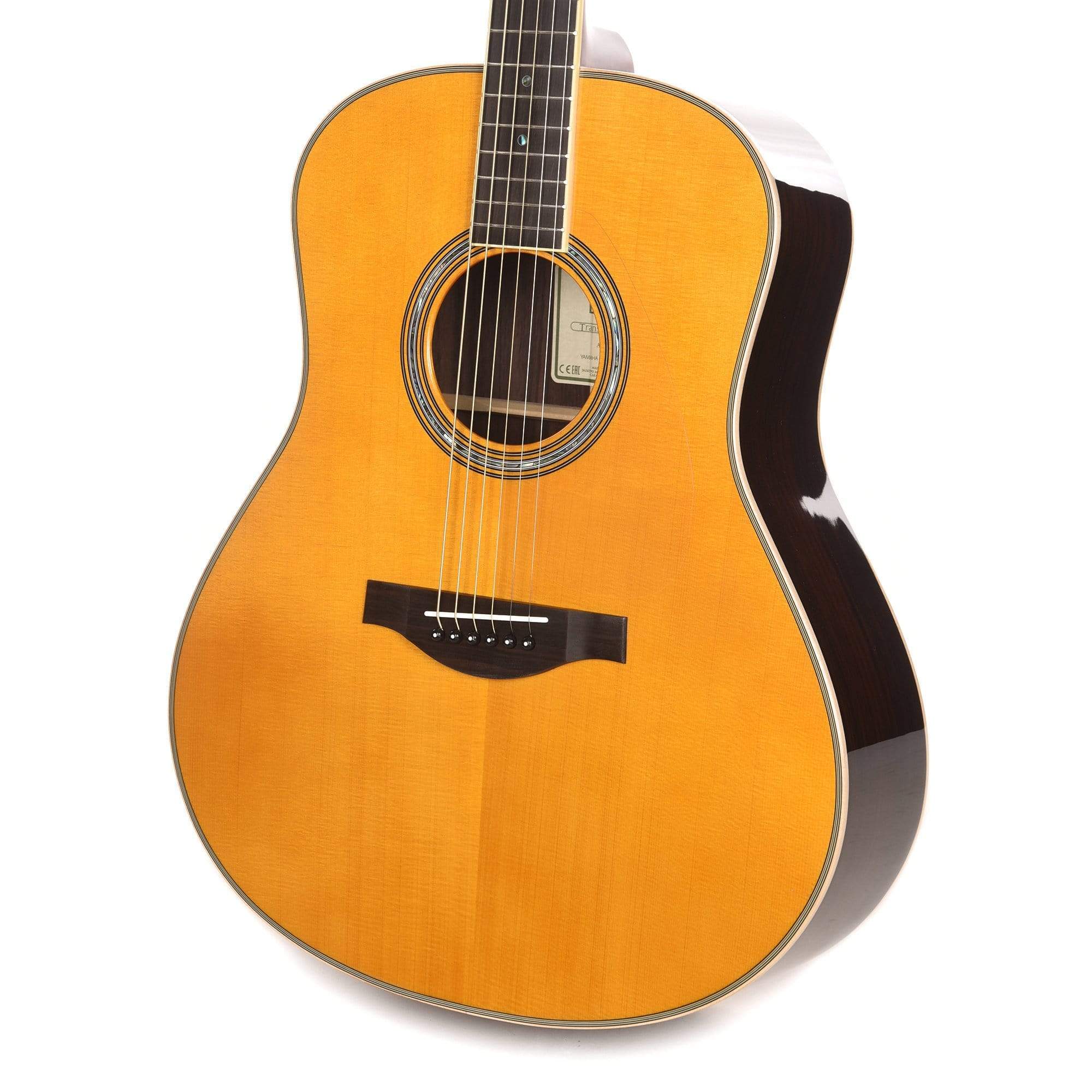Yamaha TransAcoustic Dreadnought Engelmann Spruce/Rosewood Vintage Natural Acoustic Guitars / Dreadnought