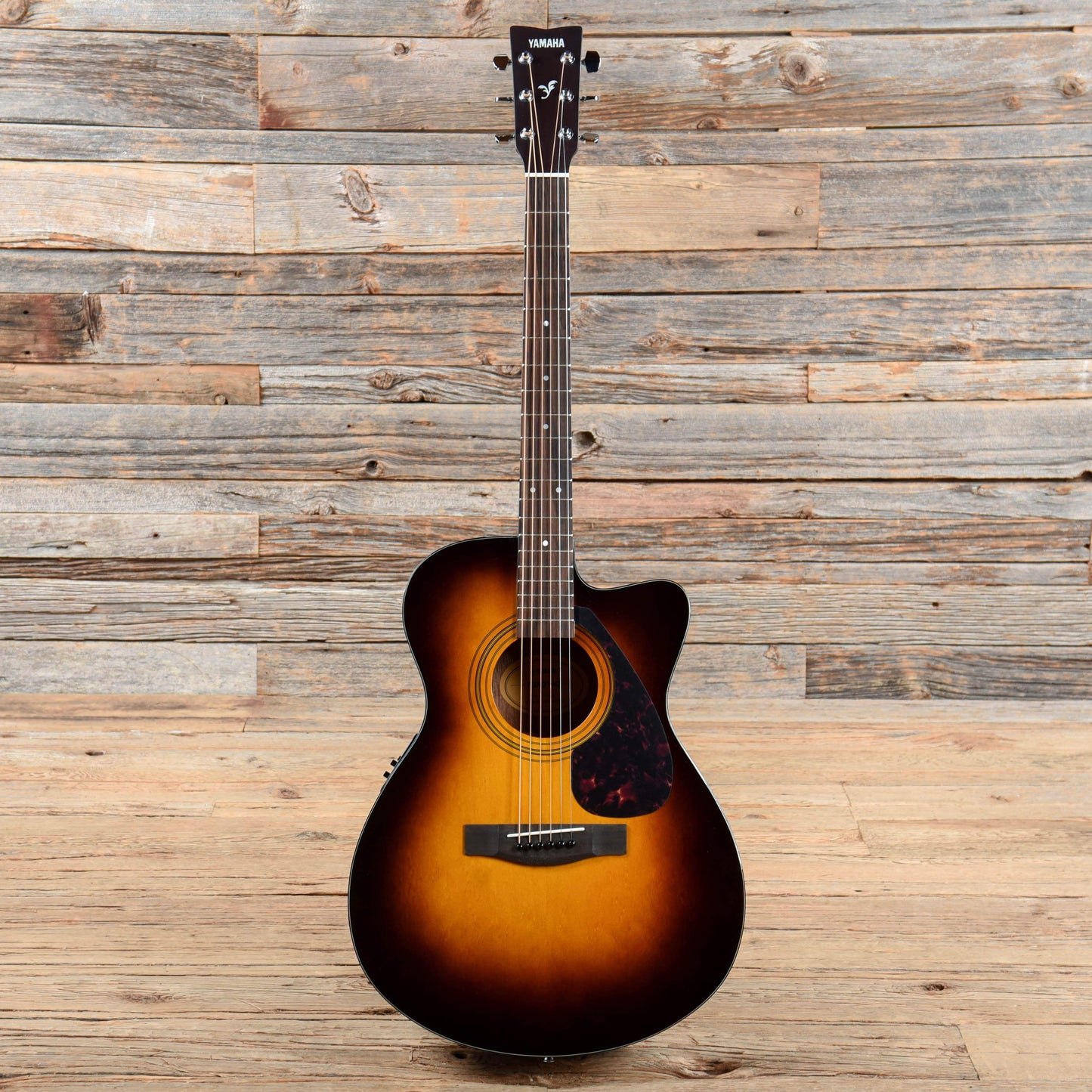 Yamaha FSX315C F Series Concert Cutaway with Electronics Sunburst Acoustic Guitars / OM and Auditorium