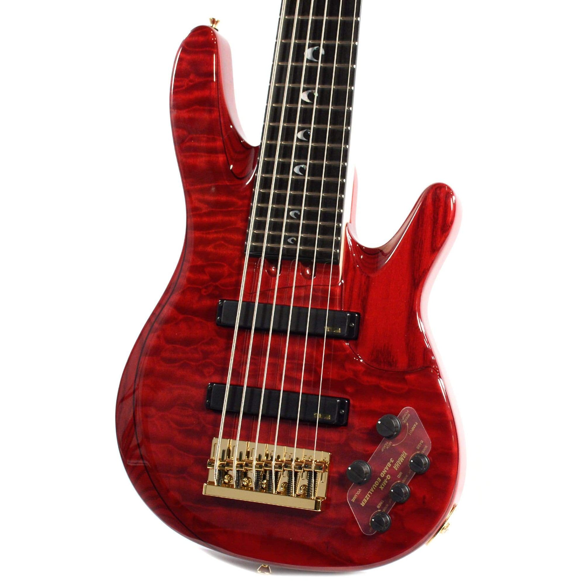 Yamaha John Patitucci Signature 6-String Bass Trans Red – Chicago Music Exchange