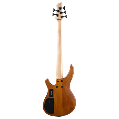 Yamaha TRBX605FM 5-String Bass Matte Amber w/Flame Maple Top Bass Guitars / 5-String or More
