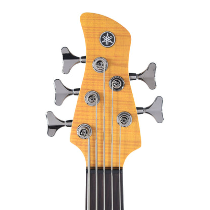 Yamaha TRBX605FM 5-String Bass Matte Amber w/Flame Maple Top Bass Guitars / 5-String or More