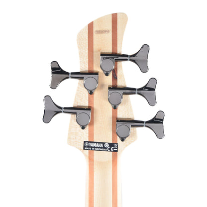 Yamaha TRBX605FM 5-String Bass Matte Amber w/Flame Maple Top Bass Guitars / 5-String or More