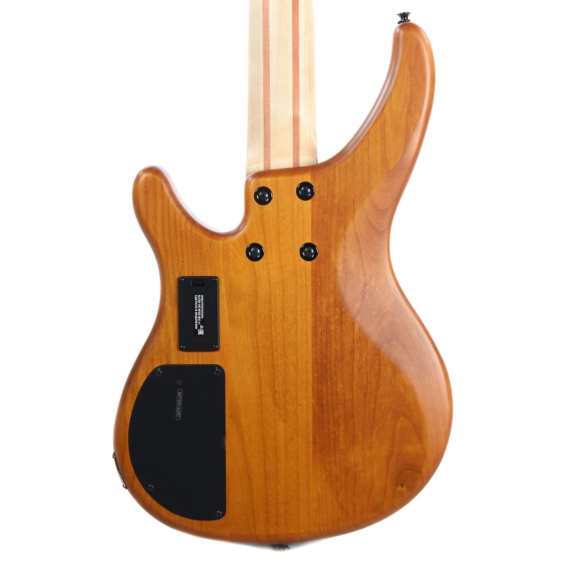 Yamaha TRBX605FM 5-String Bass Matte Amber w/Flame Maple Top Bass Guitars / 5-String or More
