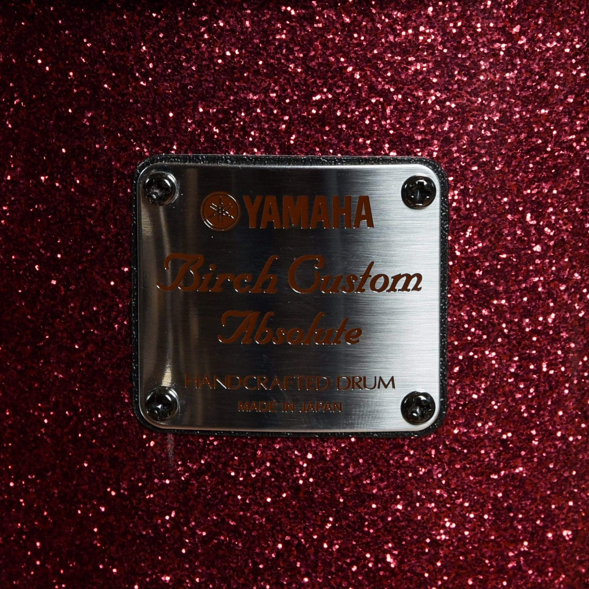 Yamaha Birch Custom Absolute 10/12/14/20 4pc Drum Kit Burgundy Sparkle Drums and Percussion / Acoustic Drums / Full Acoustic Kits