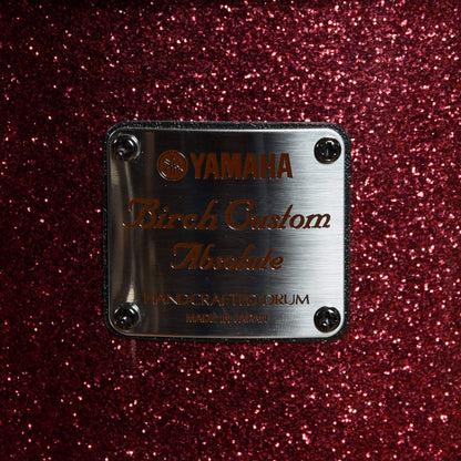 Yamaha Birch Custom Absolute 10/12/14/20 4pc Drum Kit Burgundy Sparkle Drums and Percussion / Acoustic Drums / Full Acoustic Kits