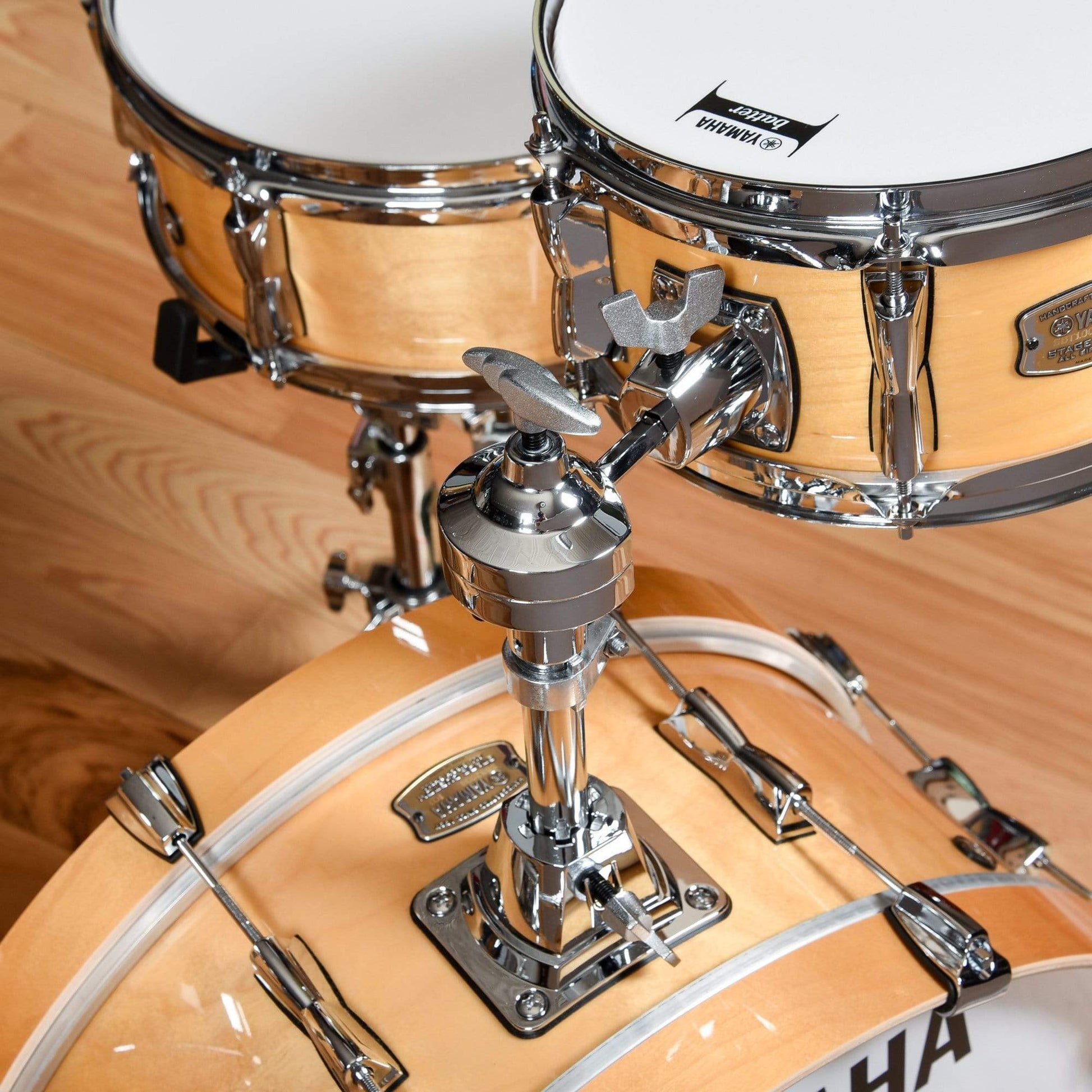 Yamaha Stage Custom Hip 10/13/20/5x13 4pc. Drum Kit Natural Wood Drums and Percussion / Acoustic Drums / Full Acoustic Kits