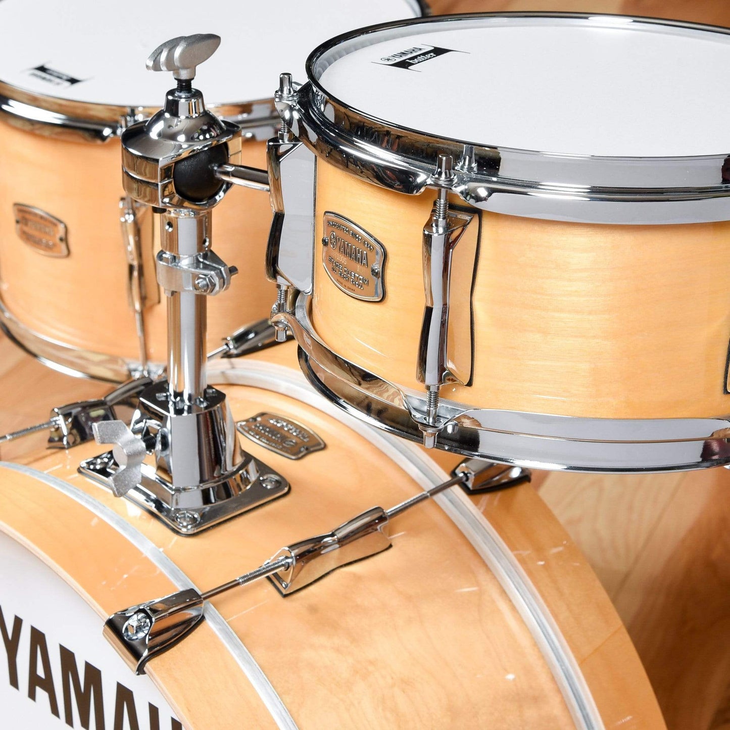 Yamaha Stage Custom Hip 10/13/20/5x13 4pc. Drum Kit Natural Wood Drums and Percussion / Acoustic Drums / Full Acoustic Kits