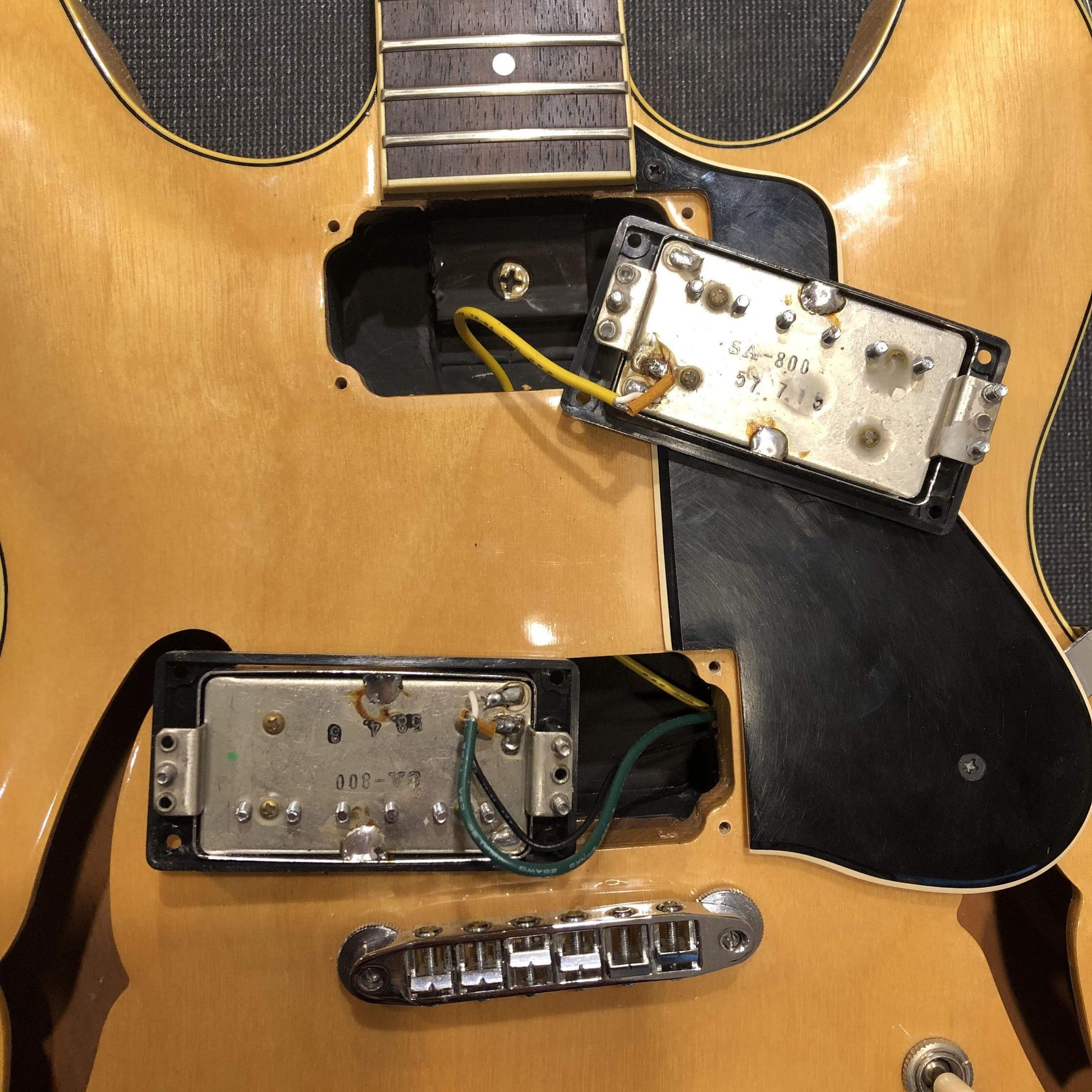 Yamaha SA-800 Natural 1980s Electric Guitars / Semi-Hollow