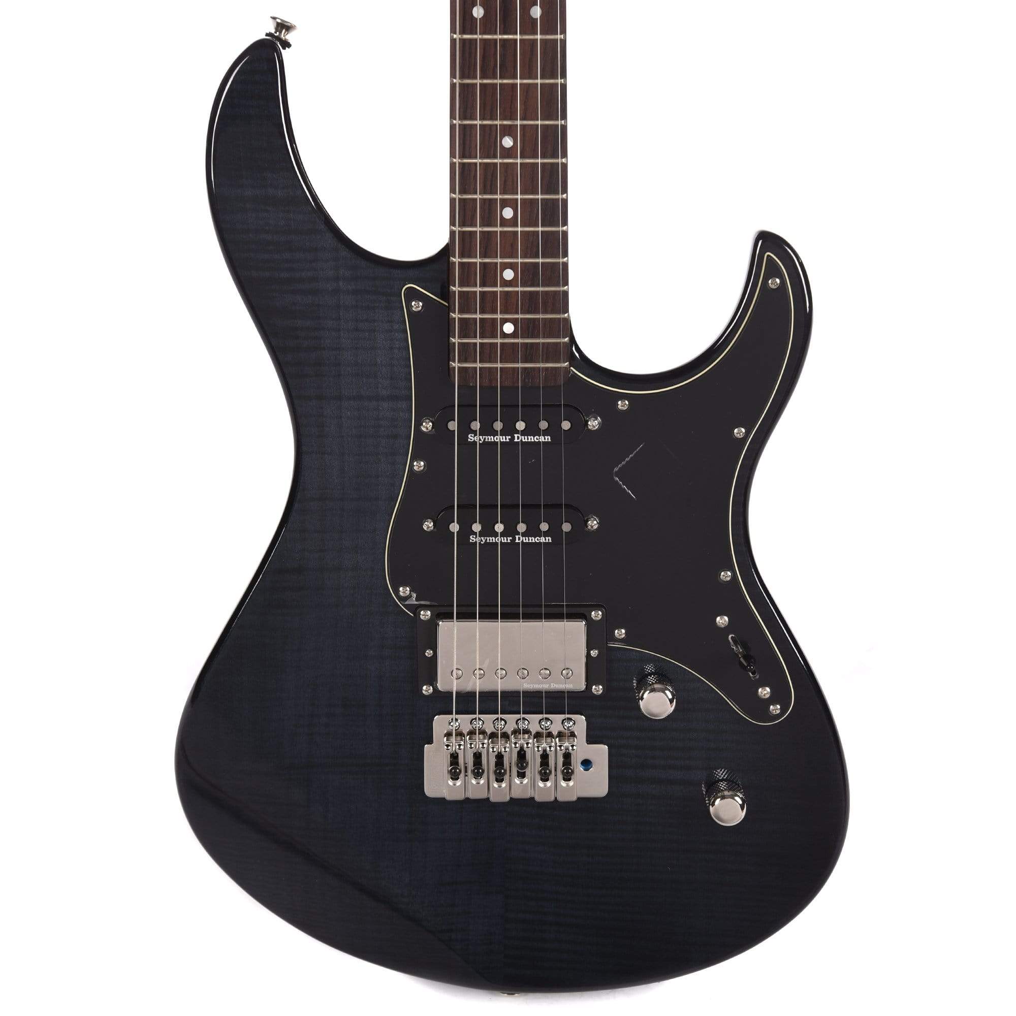 Yamaha 612 VII FM Limited Edition Pacifica Trans Black Electric Guitars / Solid Body