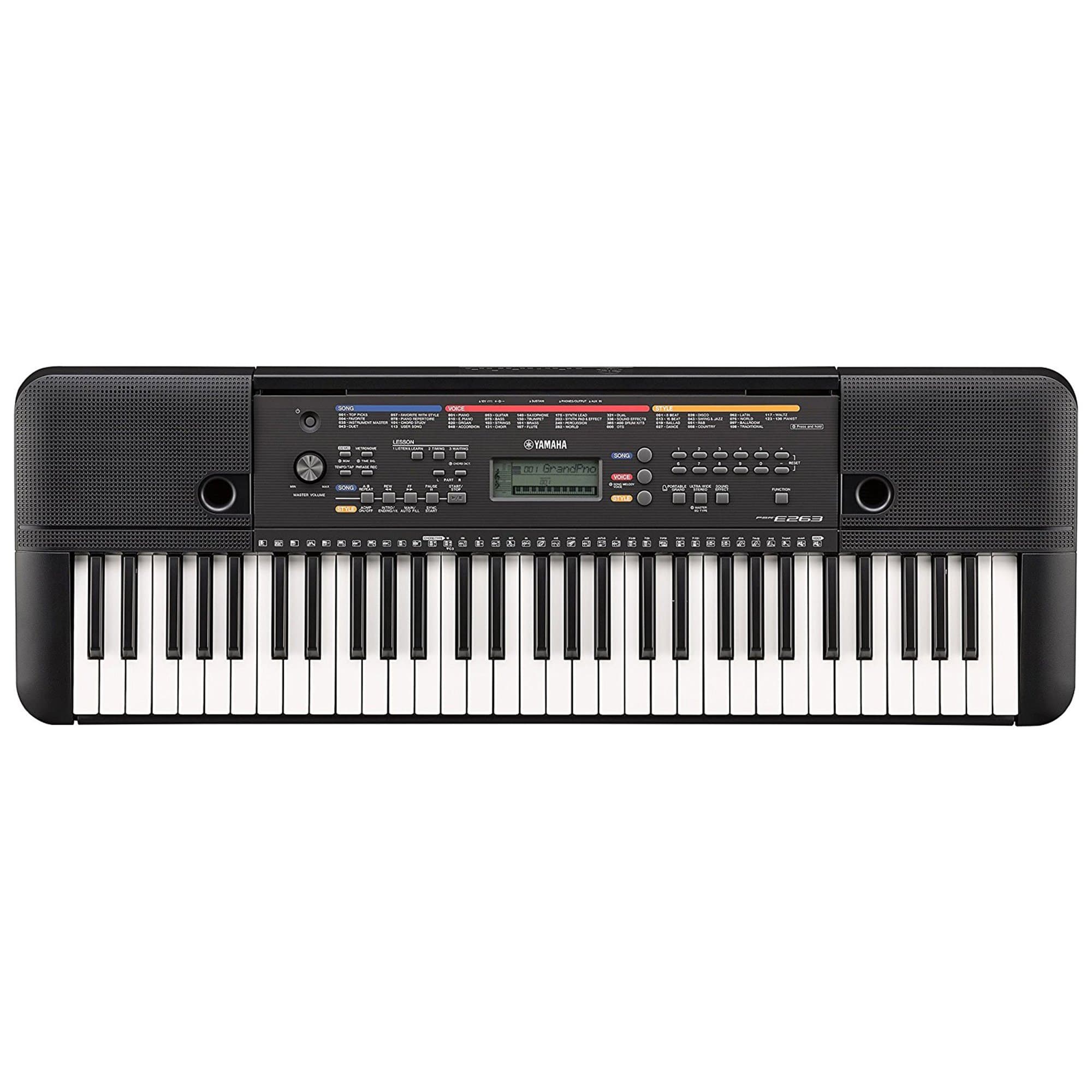 Yamaha PSR-E263 61-Key Portable Keyboard w/ Survival Kit – Chicago ...