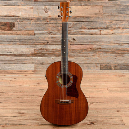 Zager Parlor Size Solid African Mahogany Acoustic Electric Natural 2017 Acoustic Guitars / Parlor