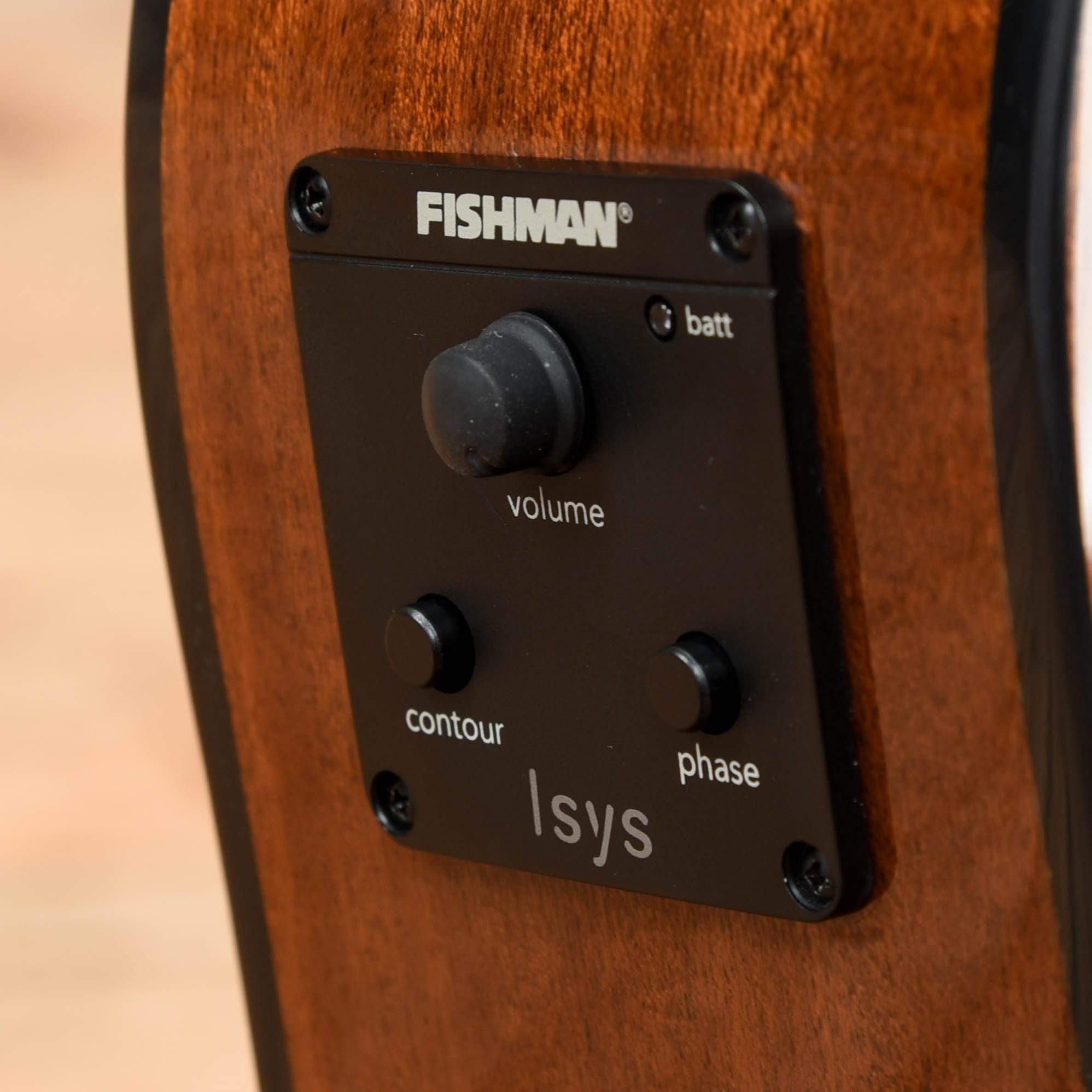 Zager Parlor Size Solid African Mahogany Acoustic Electric Natural 2017 Acoustic Guitars / Parlor