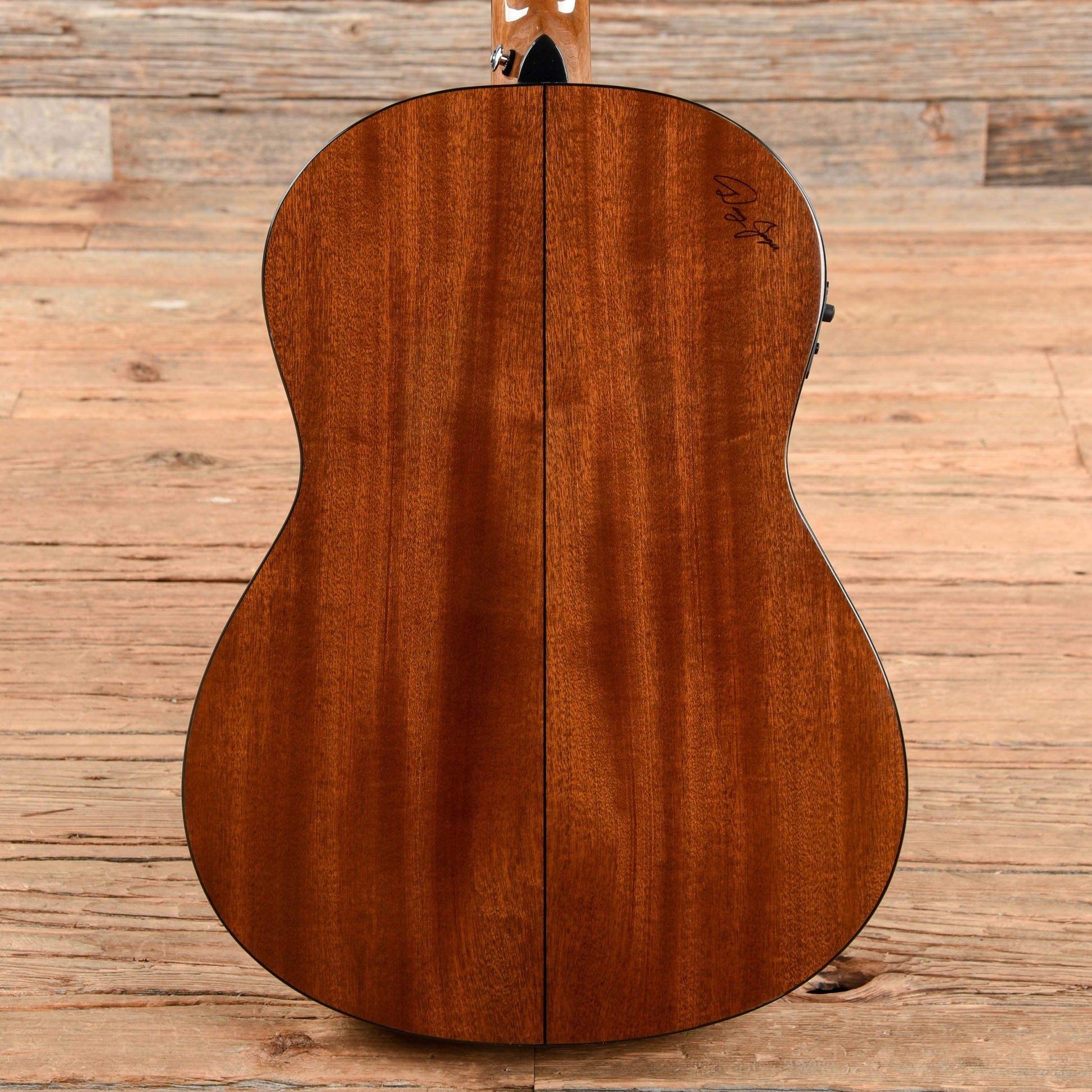 Zager Parlor Size Solid African Mahogany Acoustic Electric Natural 2017 Acoustic Guitars / Parlor