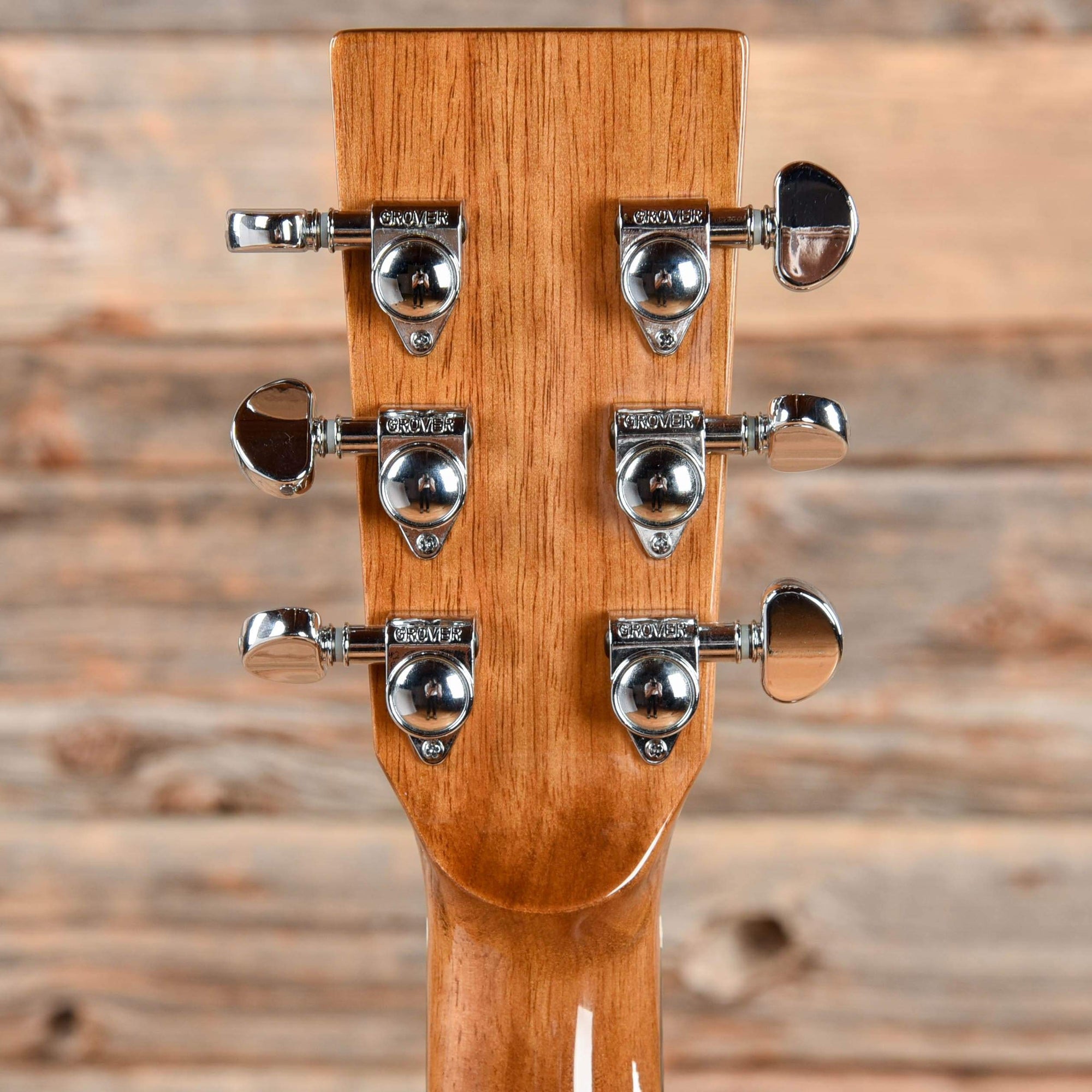 Zager Parlor Size Solid African Mahogany Acoustic Electric Natural 201