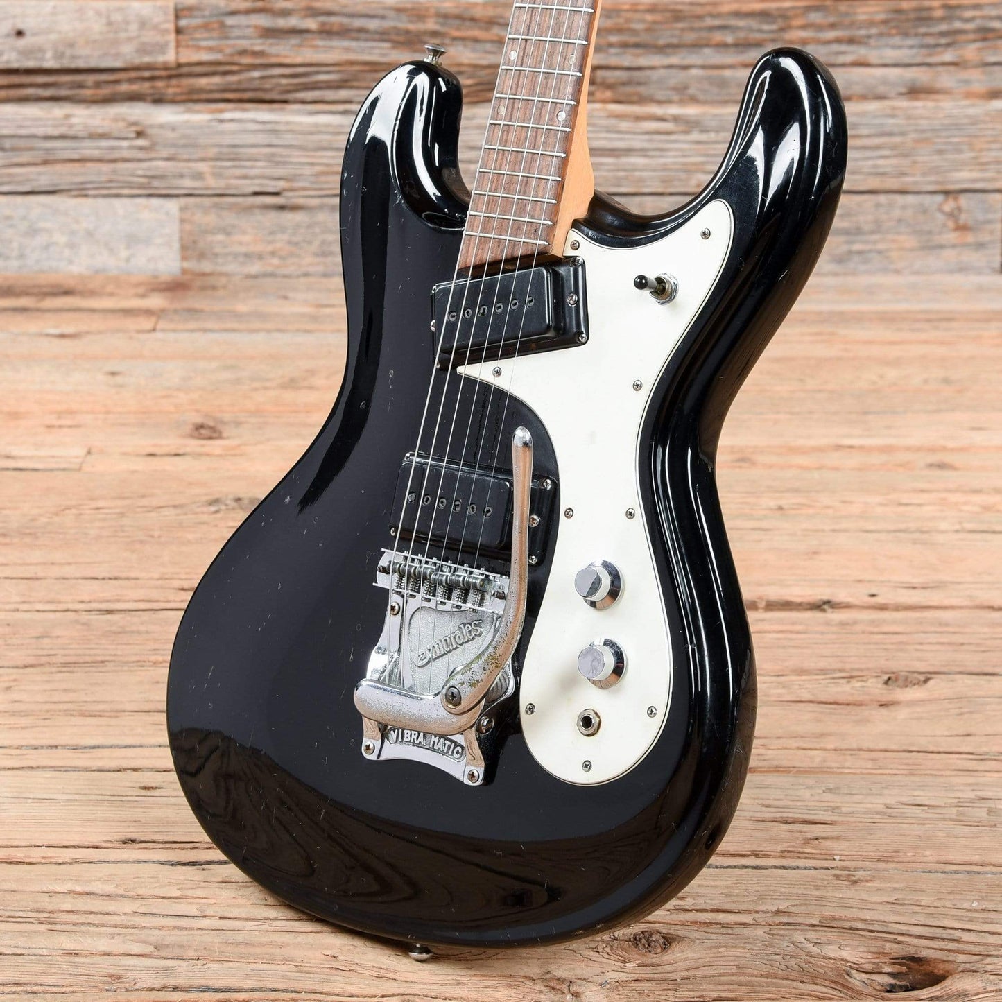 Zen-On Morales Mosrite Copy Black 1970s Electric Guitars / Solid Body