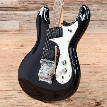 Zen-On Morales Mosrite Copy Black 1970s Electric Guitars / Solid Body