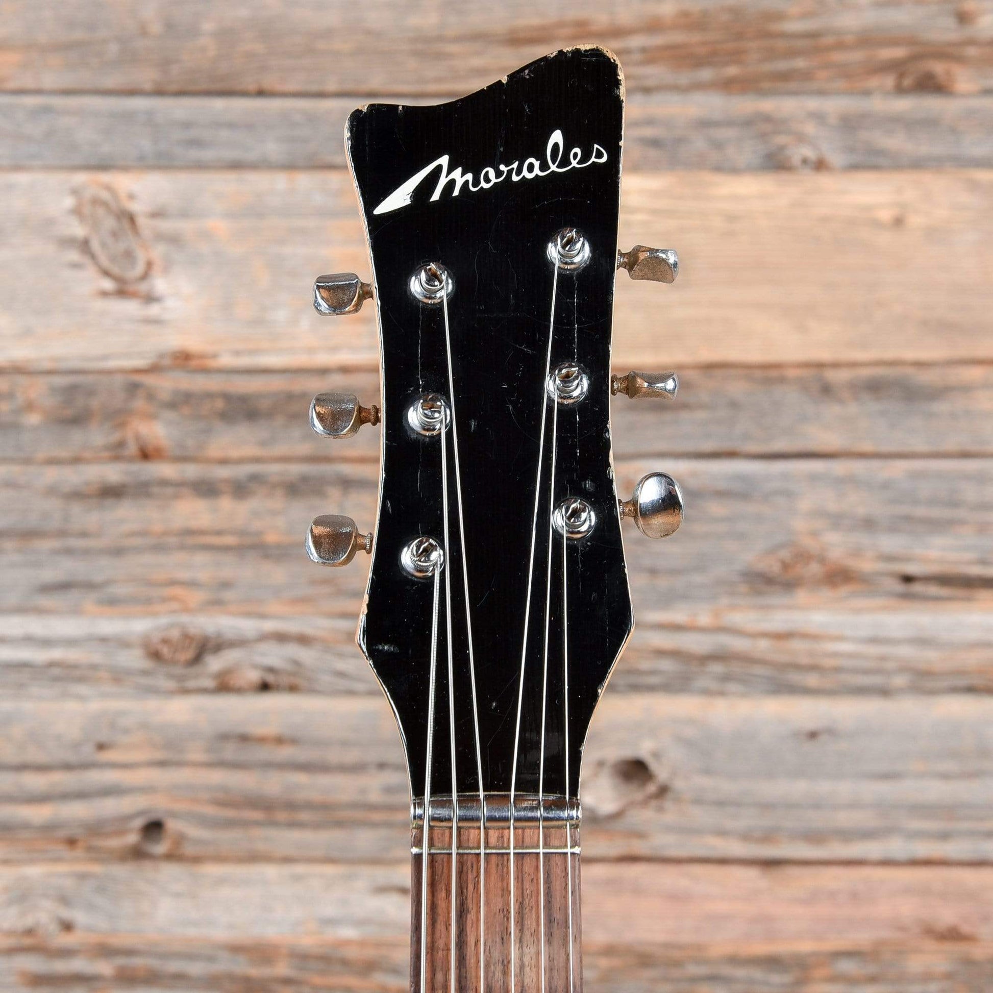 Zen-On Morales Mosrite Copy Black 1970s Electric Guitars / Solid Body