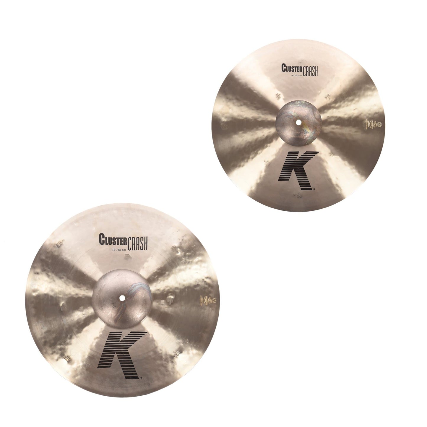 Zildjian 16/18" K Cluster Crash Cymbal Set (2-Pack Bundle) Drums and Percussion / Cymbals / Crash