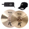 Zildjian 18/19" K Sweet Crash Cymbal Set w/CDE Logo Hat & Stick Bag Drums and Percussion / Cymbals / Crash
