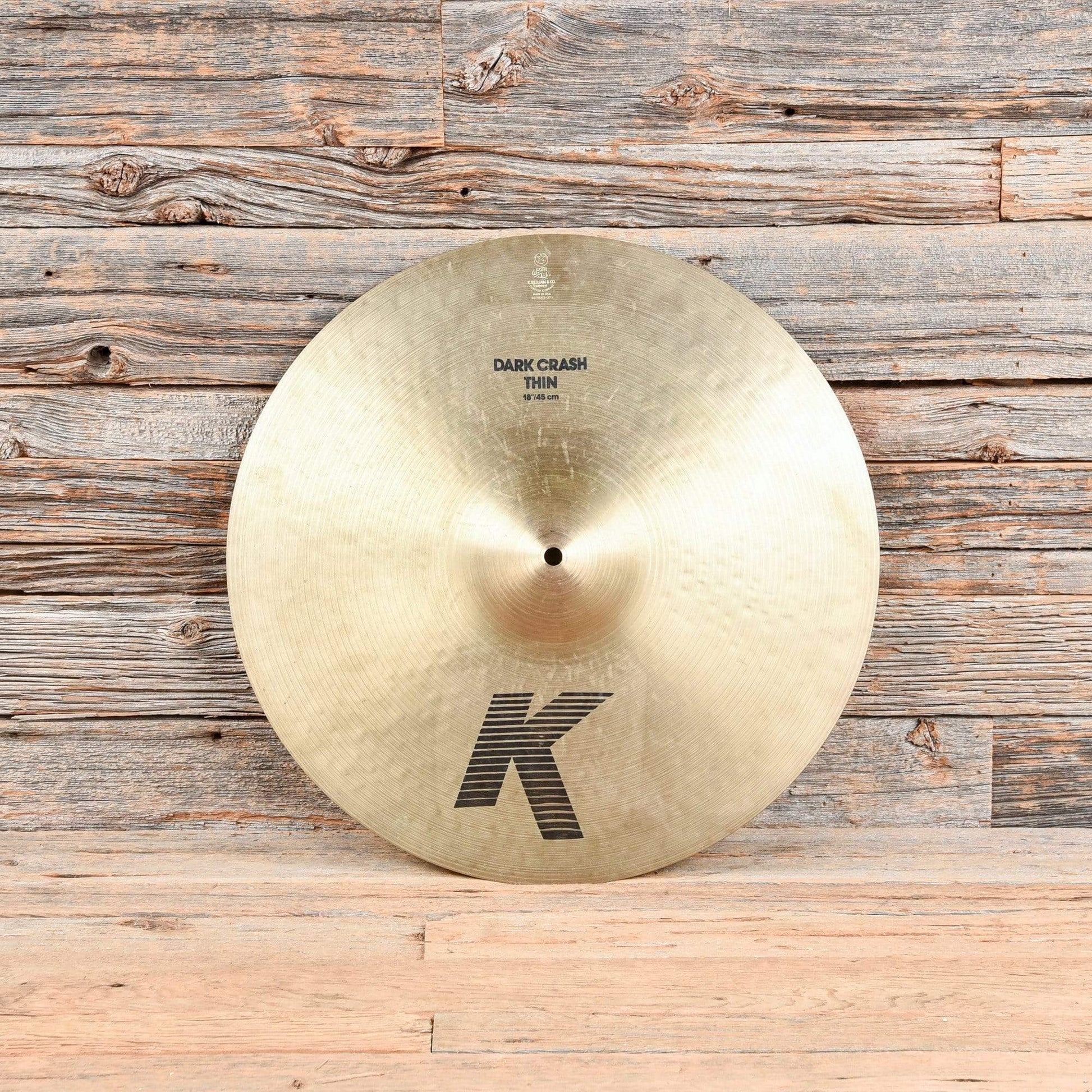 Zildjian 18" K Dark Thin Crash Drums and Percussion / Cymbals / Crash