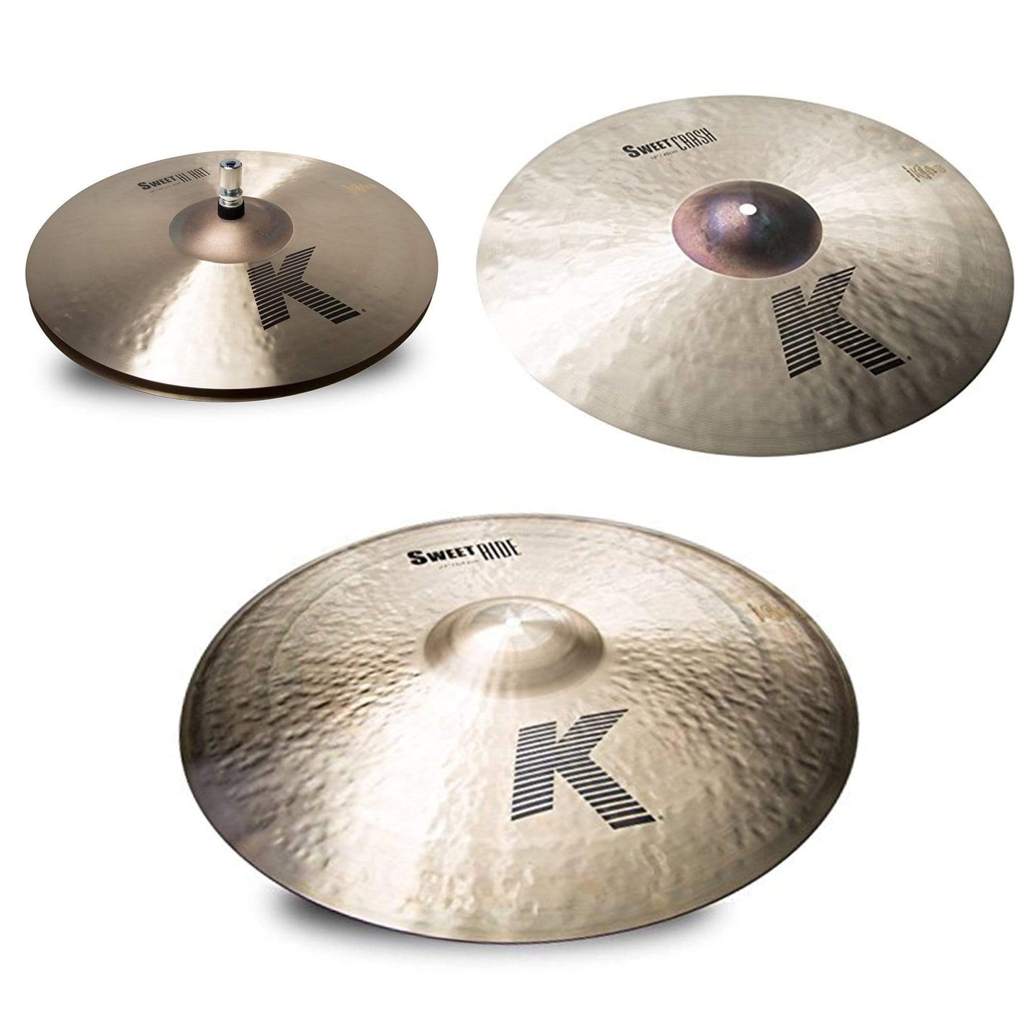 Zildjian 15/18/21" K Sweet Cymbal Set (3-Pack Bundle) Drums and Percussion / Cymbals / Cymbal Packs