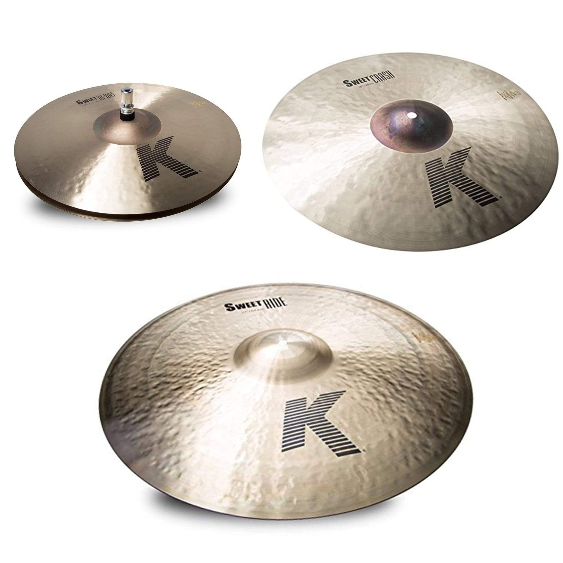 Zildjian 15/18/21" K Sweet Cymbal Set (3-Pack Bundle) Drums and Percussion / Cymbals / Cymbal Packs