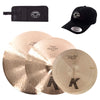 Zildjian 14/18/22" K Custom Dark Cymbal Set w/CDE Logo Hat & Stick Bag Drums and Percussion / Cymbals / Hi-Hats