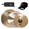 Zildjian 15/19/23" K Sweet Cymbal Set w/CDE Logo Hat & Stick Bag Drums and Percussion / Cymbals / Hi-Hats
