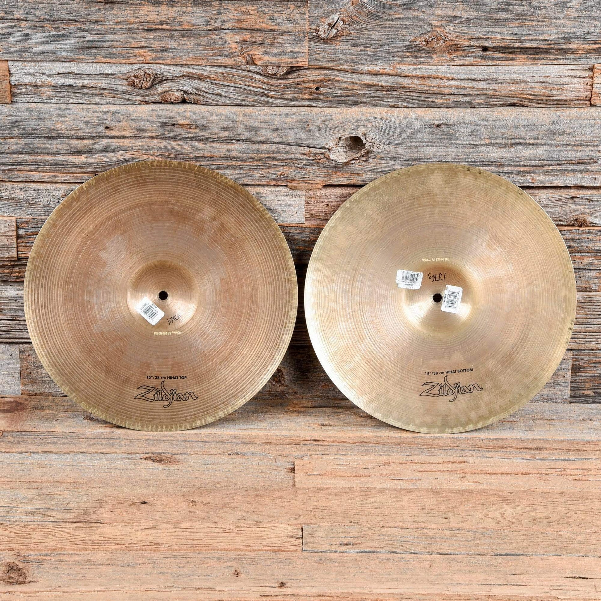 Zildjian 15" A Avedis Hi Hats Drums and Percussion / Cymbals / Hi-Hats