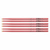 Zildjian 5A Chroma Pink Wood Tip Drum Sticks (3 Pair Bundle) Drums and Percussion / Parts and Accessories / Drum Sticks and Mallets