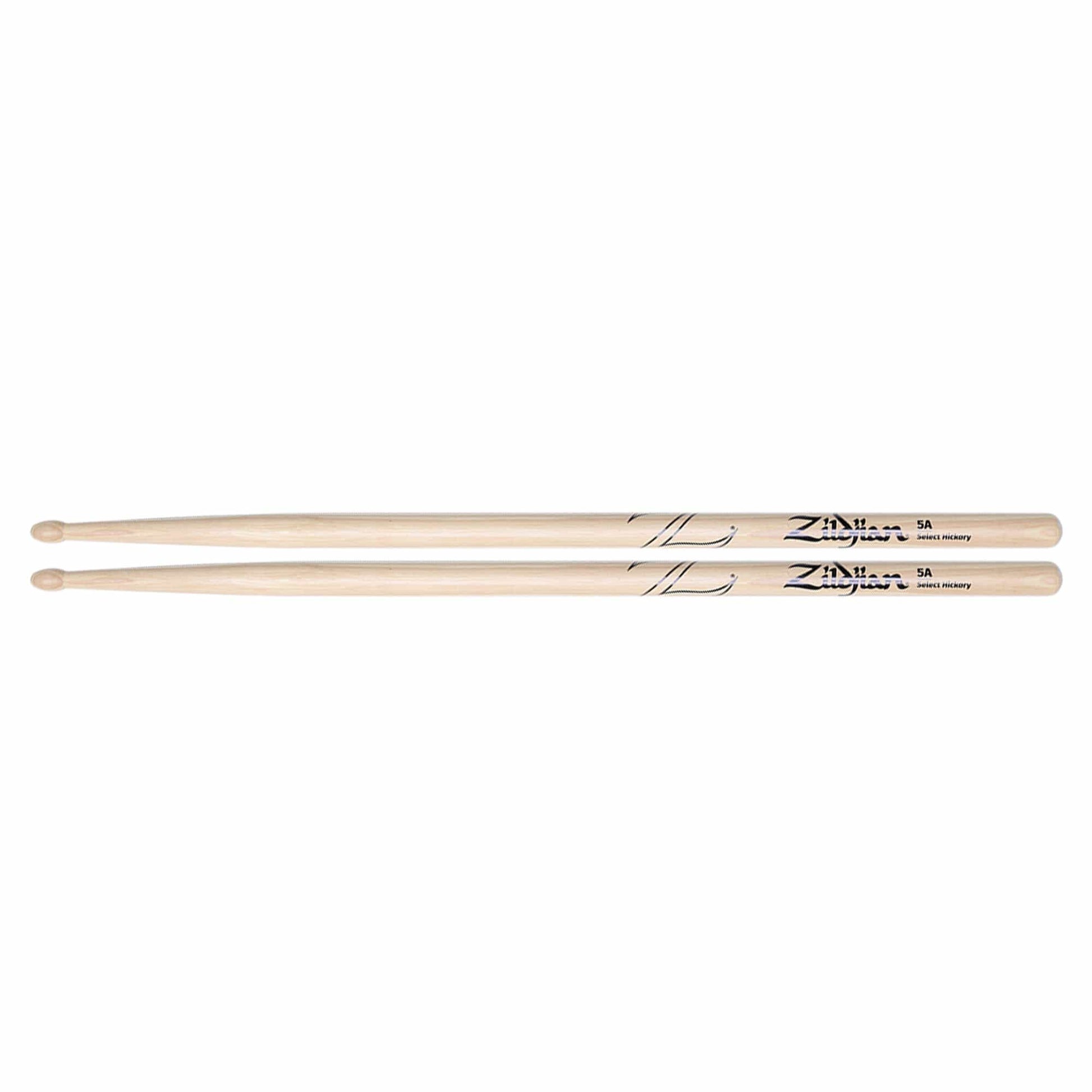 Zildjian 5A Natural Wood Tip Drum Sticks Drums and Percussion / Parts and Accessories / Drum Sticks and Mallets