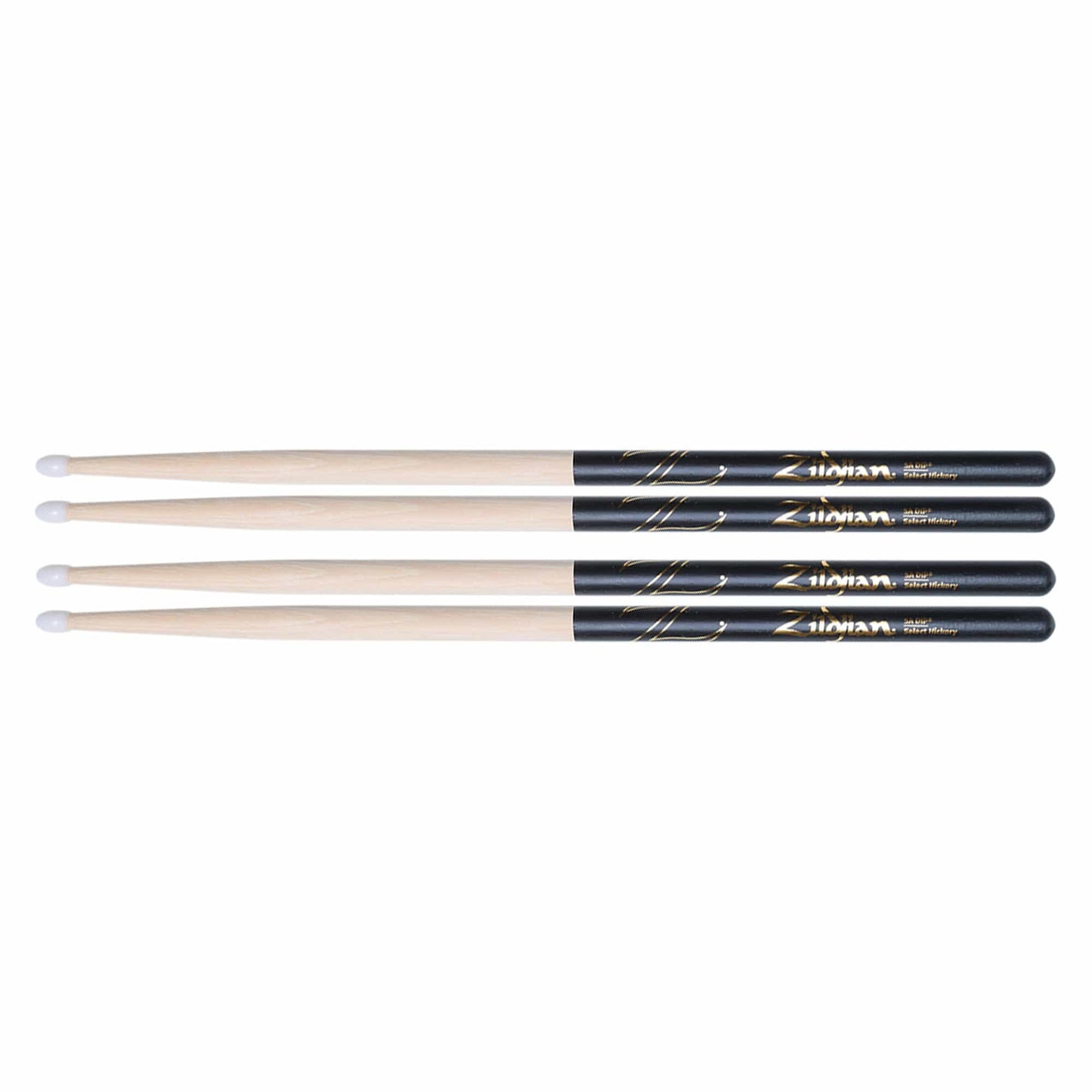Zildjian 5A Nylon Dip Drum Sticks (2 Pair Bundle) Drums and Percussion / Parts and Accessories / Drum Sticks and Mallets