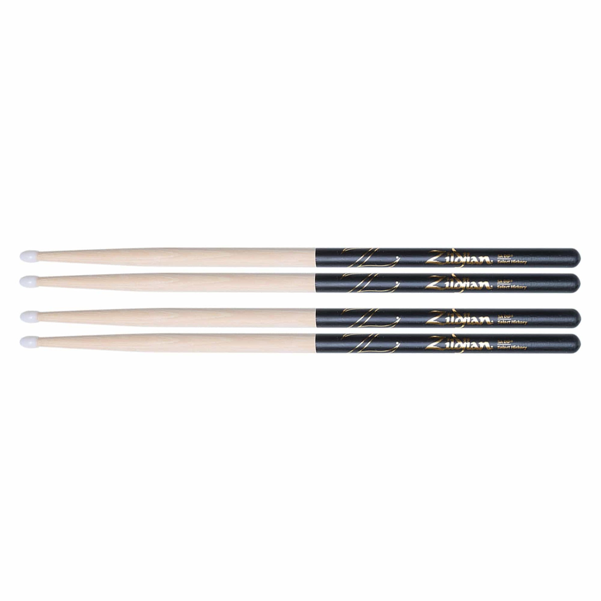 Zildjian 5A Nylon Dip Drum Sticks (2 Pair Bundle) Drums and Percussion / Parts and Accessories / Drum Sticks and Mallets