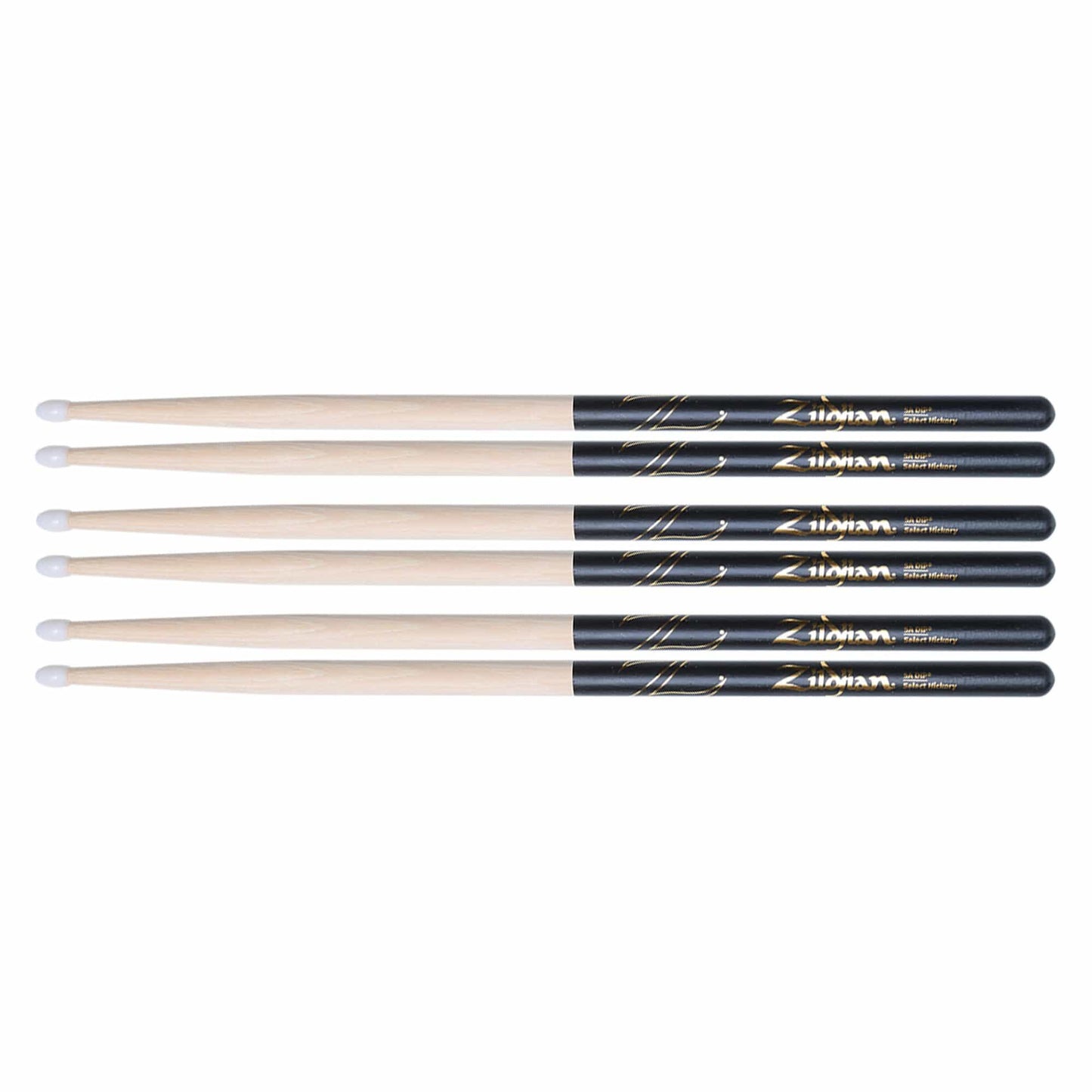 Zildjian 5A Nylon Dip Drum Sticks (3 Pair Bundle) Drums and Percussion / Parts and Accessories / Drum Sticks and Mallets