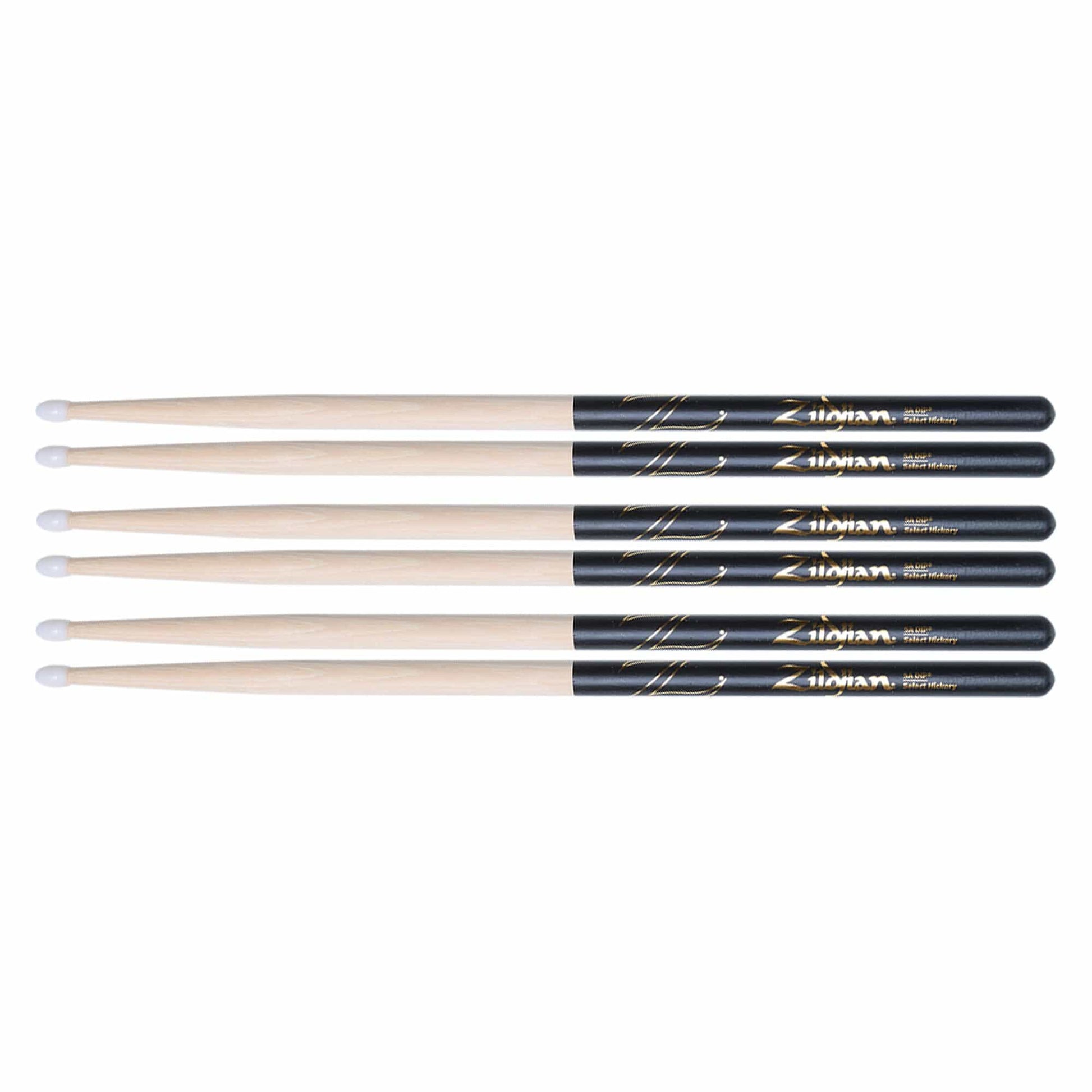 Zildjian 5A Nylon Dip Drum Sticks (3 Pair Bundle) Drums and Percussion / Parts and Accessories / Drum Sticks and Mallets