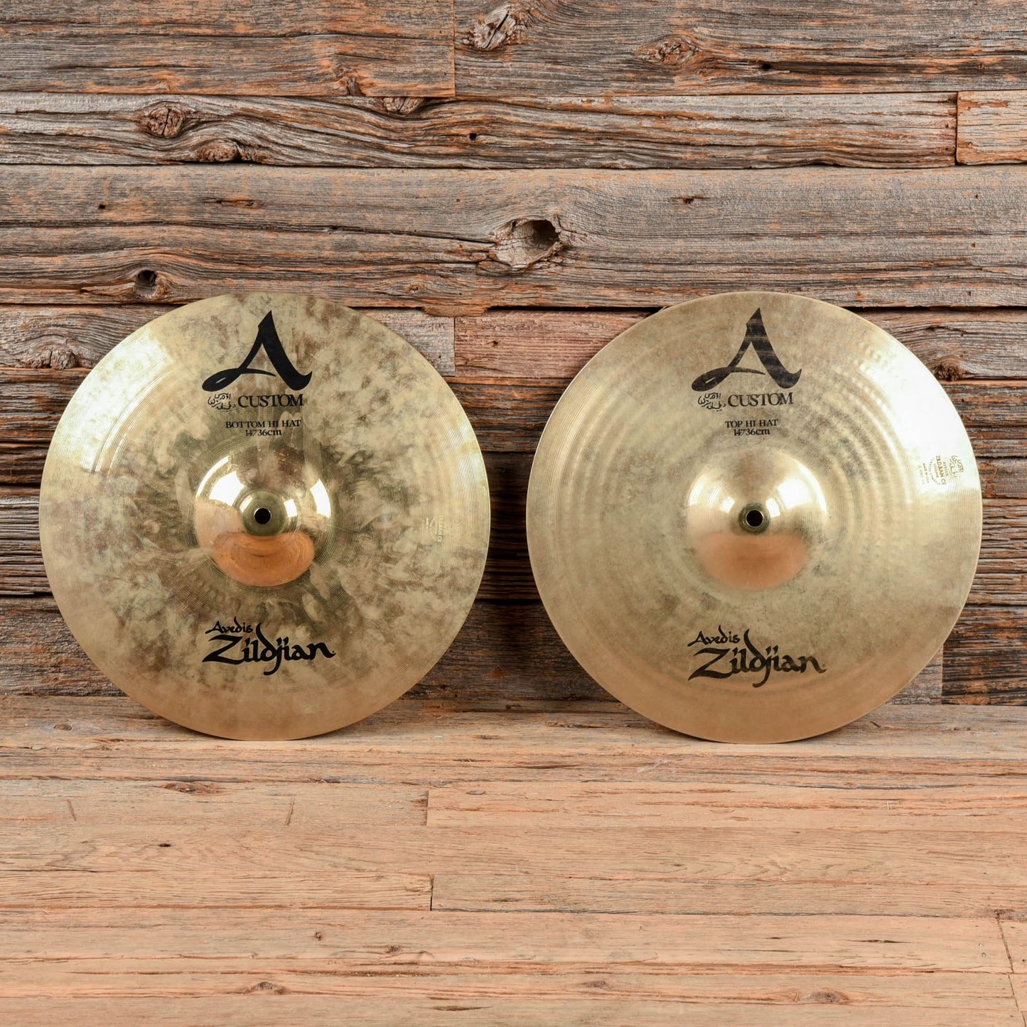 Zildjian 14" A Custom Hi-Hat Pair USED Drums and Percussion