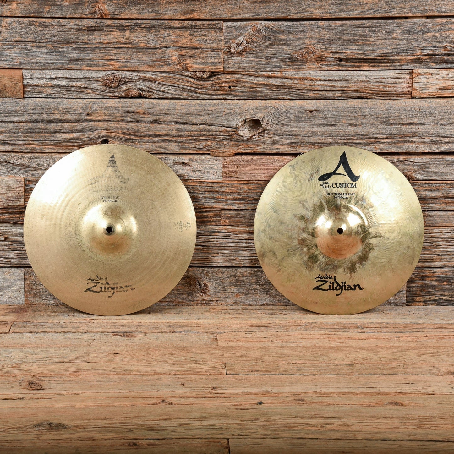 Zildjian 14" A Custom Hi-Hat Pair USED Drums and Percussion