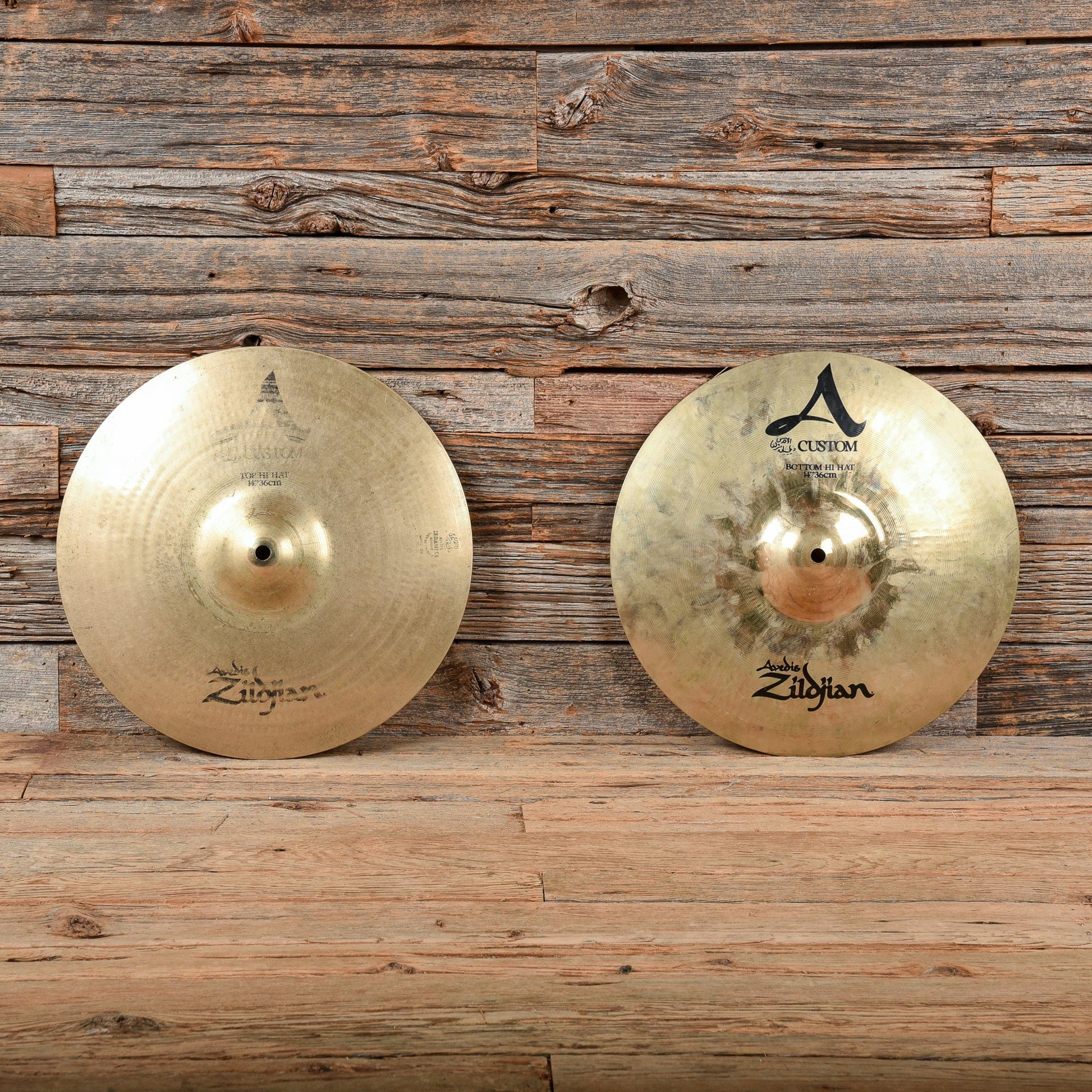 Zildjian 14" A Custom Hi-Hat Pair USED Drums and Percussion