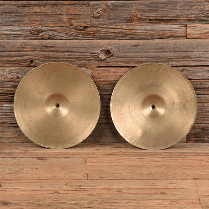 Zildjian 14"  Avedis 1960's Hi Hat Cymbals USED Drums and Percussion