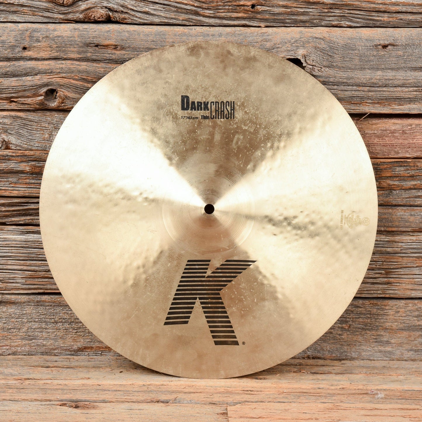 Zildjian 17" K Dark Thin Crash Cymbal USED Drums and Percussion