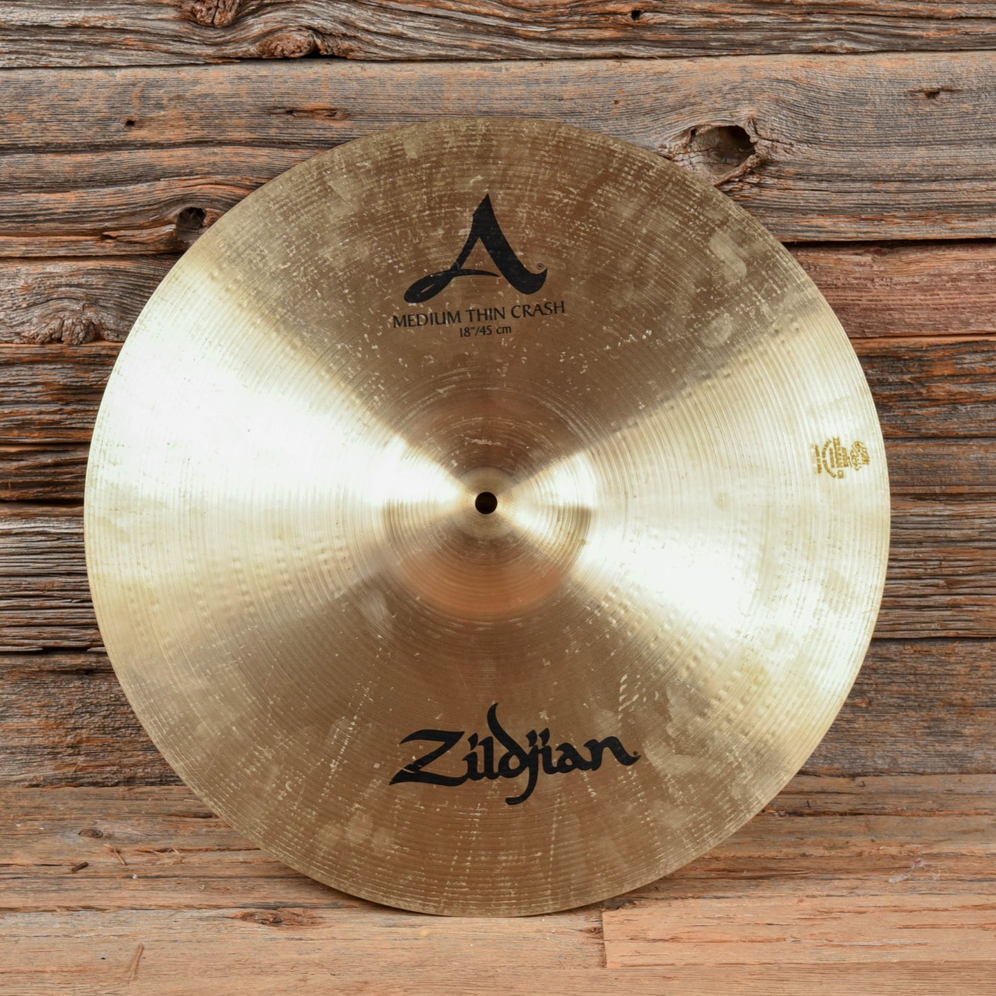 Zildjian 18" A Medium Thin Crash Cymbal USED Drums and Percussion