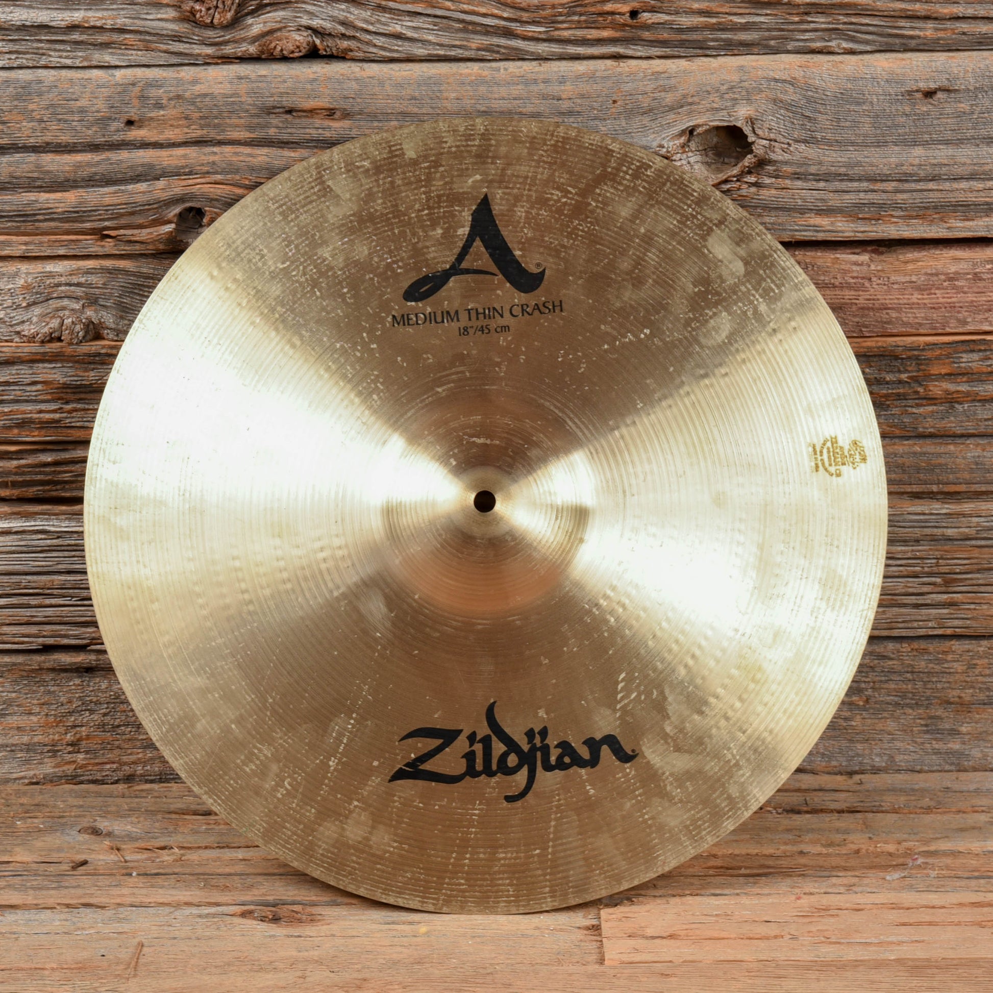 Zildjian 18" A Medium Thin Crash Cymbal USED Drums and Percussion