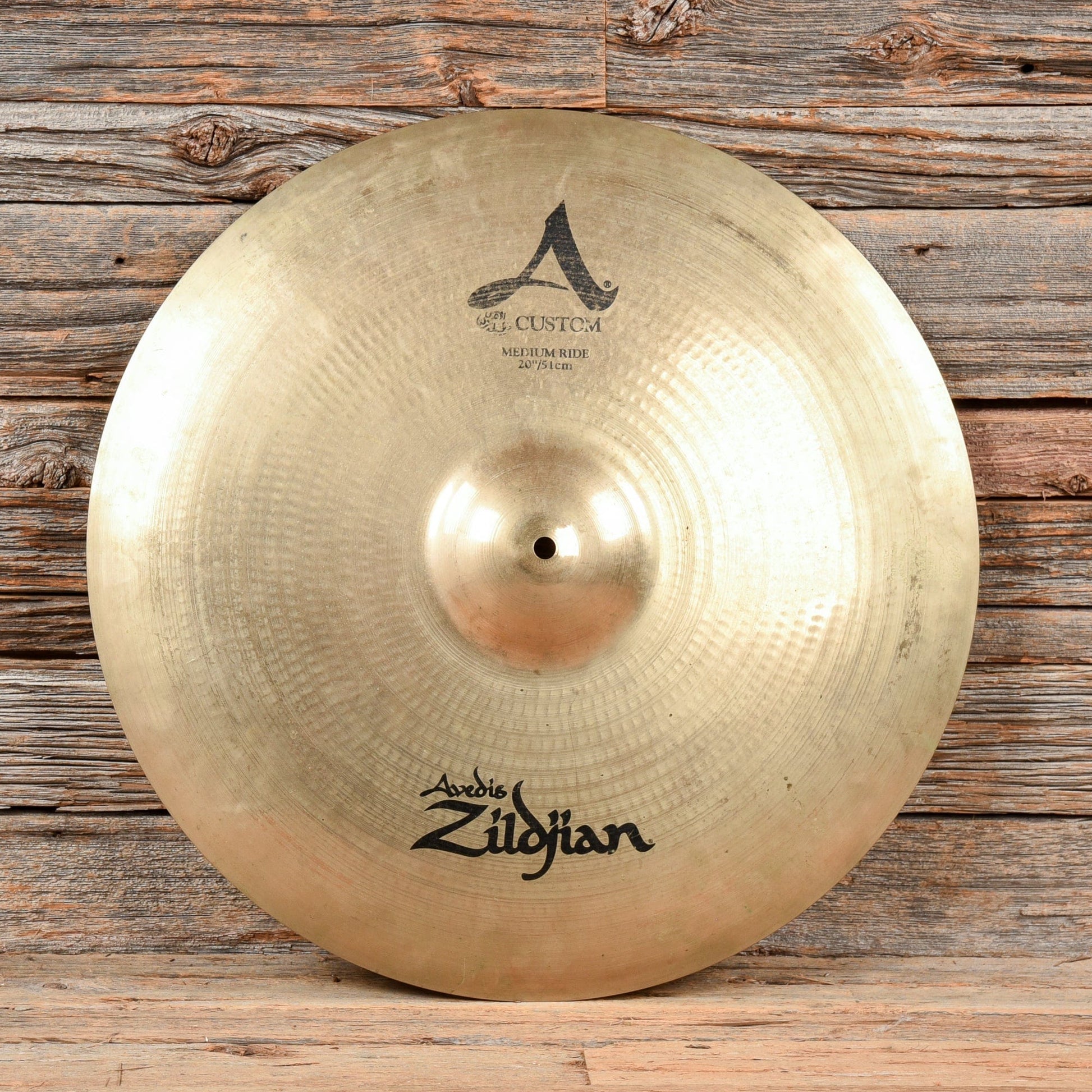 Zildjian 20" A Custom Medium Ride Cymbal USED Drums and Percussion