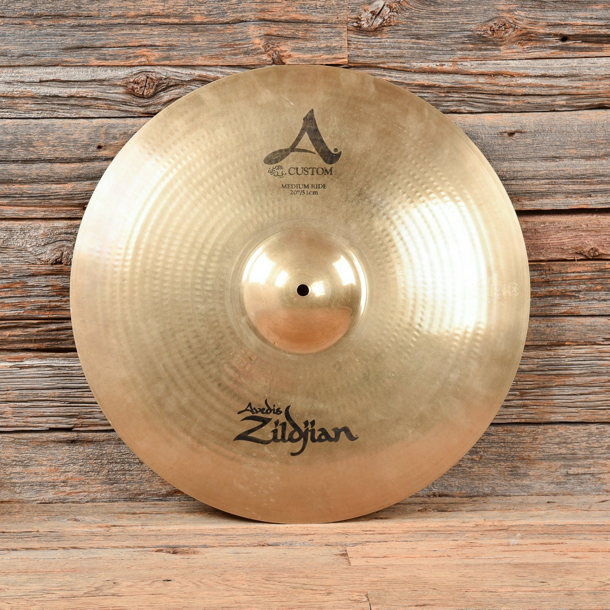 Zildjian 20" A Custom Medium Ride Cymbal USED Drums and Percussion