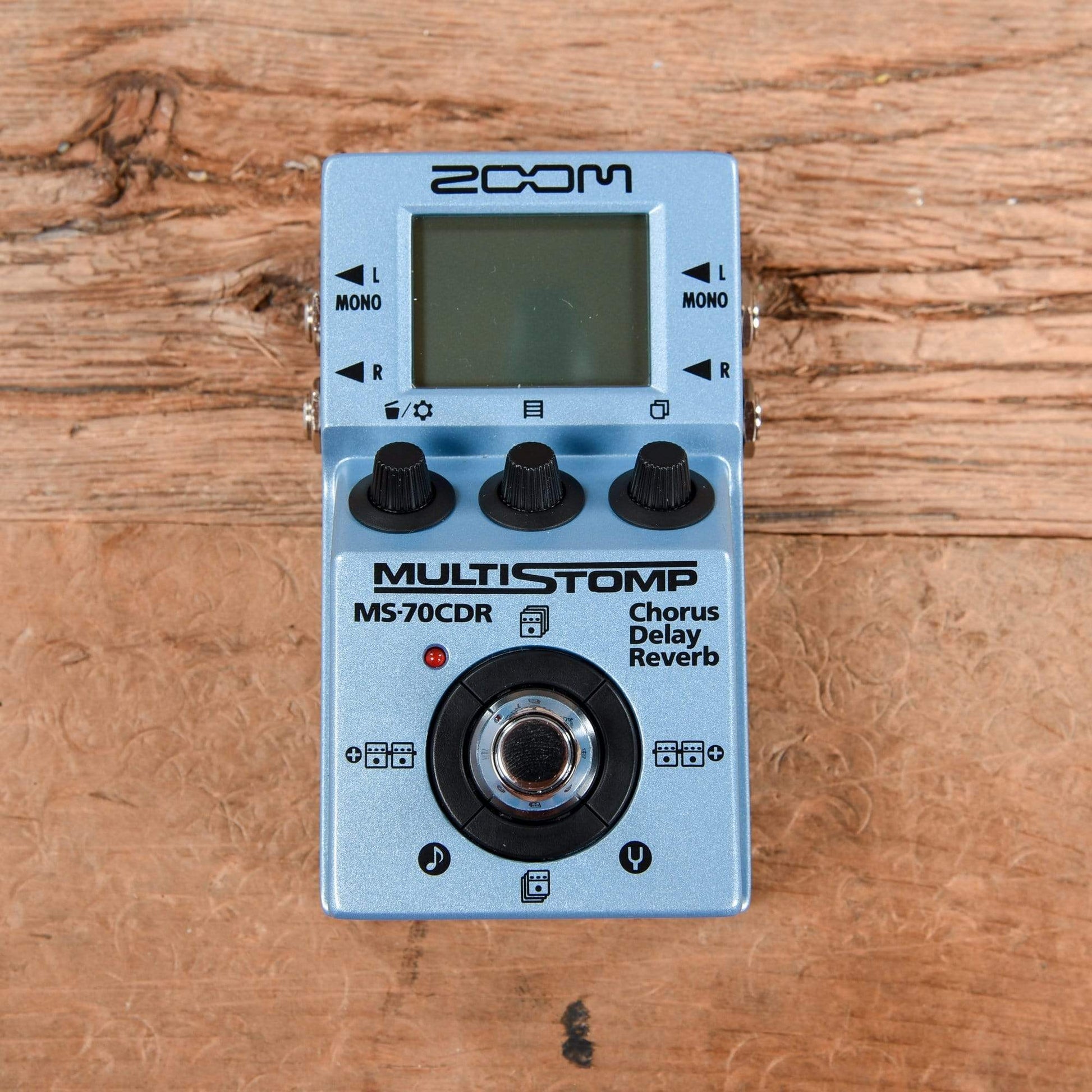 chorus delay reverb pedal Zoom MS-70CDR Multistomp Effect Pedal w/Chorus, Delay & Reverb