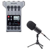 Zoom ZDM-1 Podcast Microphone Pack and Zoom PodTrak P4 4 Input Podcast Recorder Bundle Pro Audio / Microphones